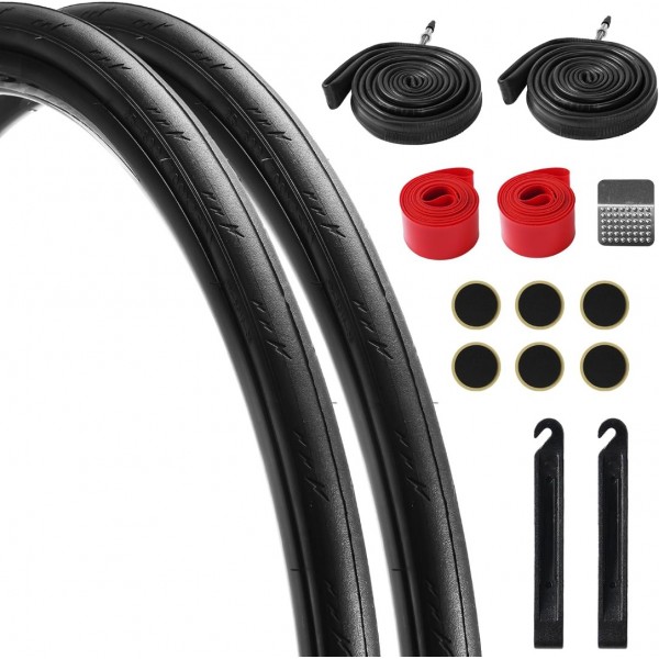 Lukasports 2Pcs 700x25c Tire, Road Bike Tires 700x...