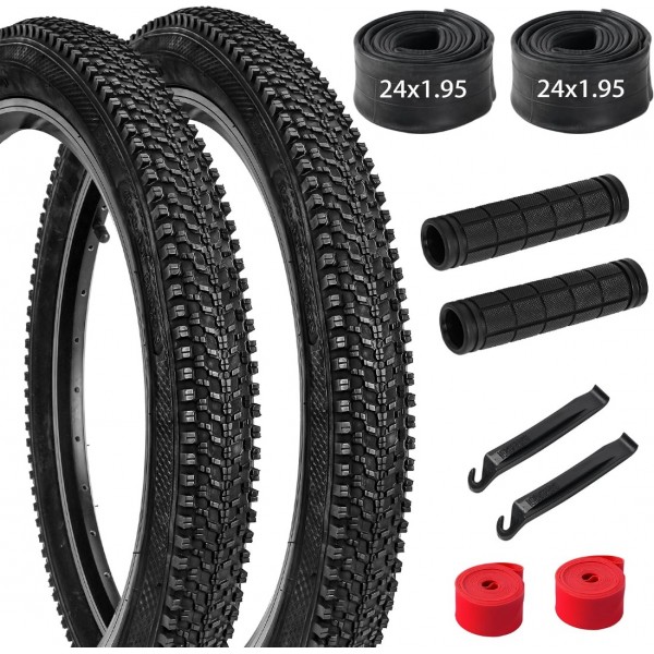 Lukasports 2Pcs Mountain Bike Tires and 2Pcs Tubes...